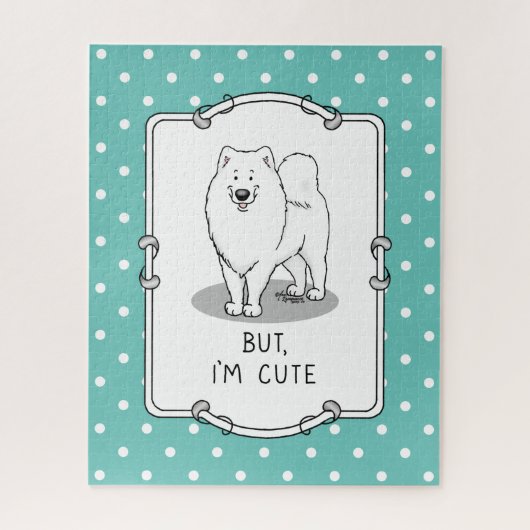 Puzzle Mais, je suis mignon Samoyed Dog (Vertical)