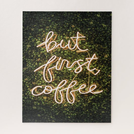 Puzzle Mais Premier Café, Citation De Neon Lights (Vertical)