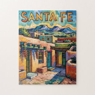 Puzzle Maison Adobe Santa Fe Voyage Style Van Gogh Art