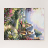 Puzzle Maison au bord du lac. (Horizontal)