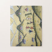 Puzzle Maison bhoutanaise avec peintures au tir à l'arc - (Vertical)