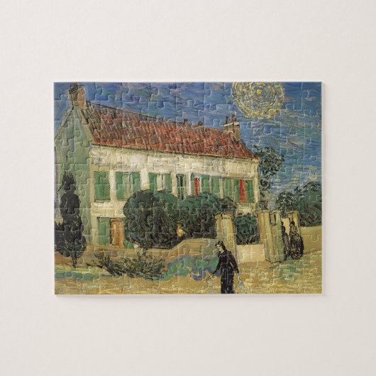 Puzzle Maison Blanche à la Nuit par Vincent van Gogh (Horizontal)