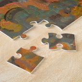 Puzzle Maison Blanche et arbres d'automne (Côté)
