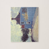 Puzzle Maison bleue à Zaandam de Claude Monet (Vertical)