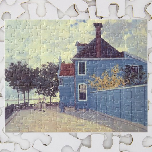 Puzzle Maison bleue à Zaandam de Claude Monet