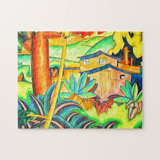 Puzzle Maison colorée d'Honolulu, île hawaïenne (Horizontal)
