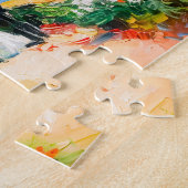 Puzzle Maison côtière avec fleurs Impressionniste paysage (Côté)