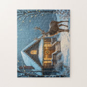 Puzzle Maison dans la neige (Vertical)