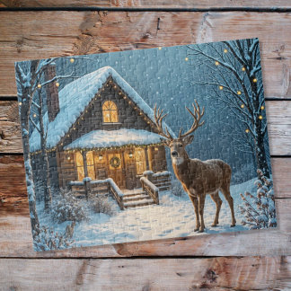 Puzzle Maison dans la neige