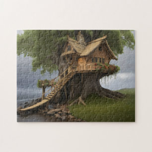 Puzzle Maison d'arbre ronde