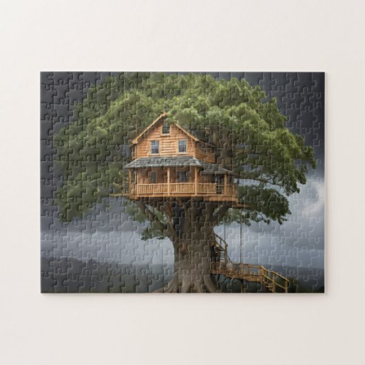 Puzzle Maison d'arbre ronde (Horizontal)
