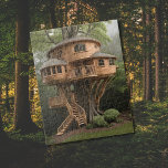 Puzzle Maison d'arbre ronde<br><div class="desc">C'est de l'art généré par l'IA. Je voulais faire un design de cabane d'arbres mais, les escaliers de la cabane d'arbres sortaient sans arrêt de la plupart du design que j'ai fait. Je ne suis pas sûr que les escaliers paraissent parfaits sur celui-ci, mais je pense que les escaliers ont...</div>