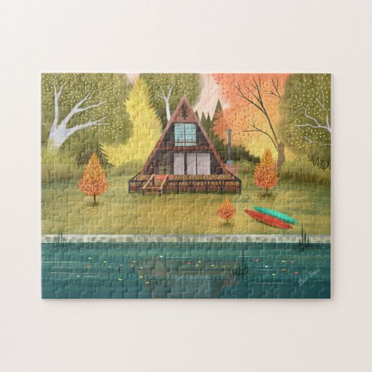 Puzzle Maison de Cabine A-Frame (Horizontal)