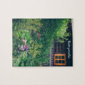 Puzzle Maison de campagne avec jardin coloré (Horizontal)