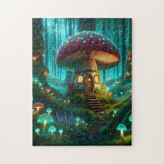 Puzzle Maison de champignon de conte de fée de Whimsical (Vertical)