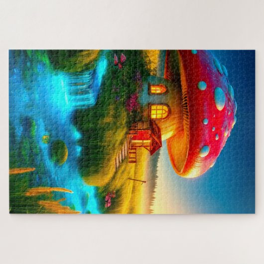 Puzzle Maison de champignons (Horizontal)