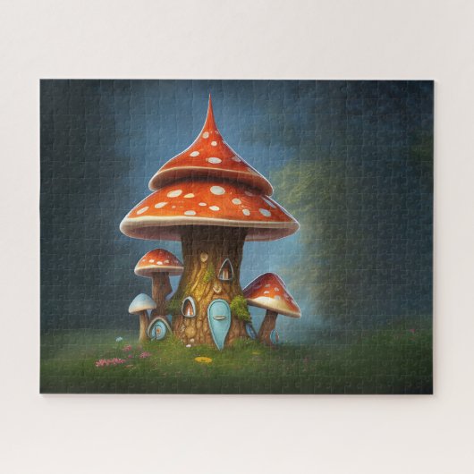 Puzzle Maison de champignons Whimsical (Horizontal)