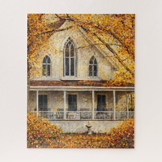 Puzzle Maison de charpentier néo-gothique fantastique (Vertical)