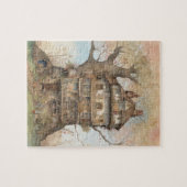 Puzzle Maison de l'arbre d'aquarelle (Horizontal)