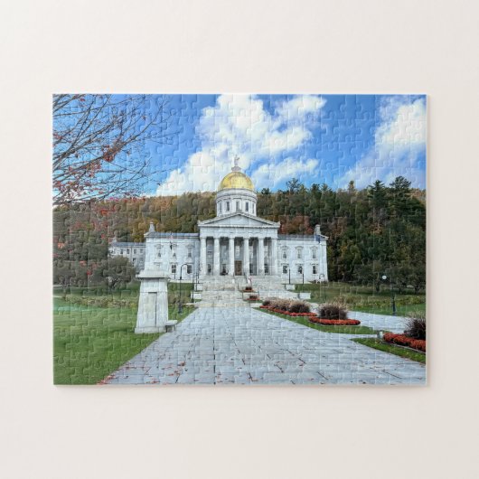 Puzzle Maison de l'État du Vermont (Horizontal)