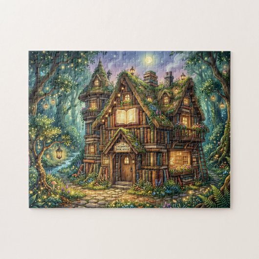 Puzzle Maison de livre enchantée (Horizontal)