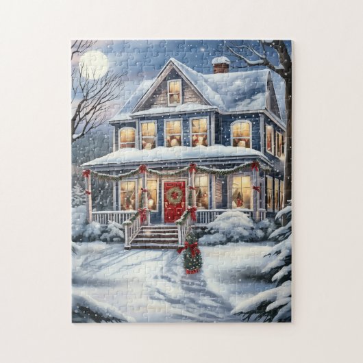 Puzzle Maison de Noël (Vertical)