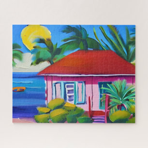 Puzzle Maison de Pink Beach Art tropical