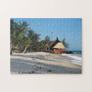 Puzzle Maison de plage au Kenya.