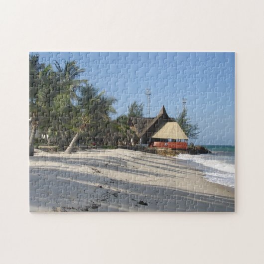 Puzzle Maison de plage au Kenya. (Horizontal)