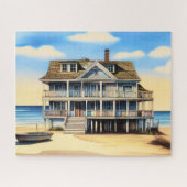Puzzle Maison de plage sur le sable (Horizontal)