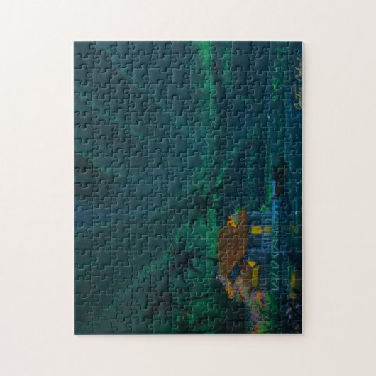 Puzzle Maison de vallée de Wainiha une nuit étoilée (Vertical)