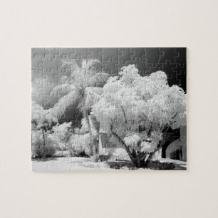 Puzzle maison des Keys de Floride et ses palmiers, États-