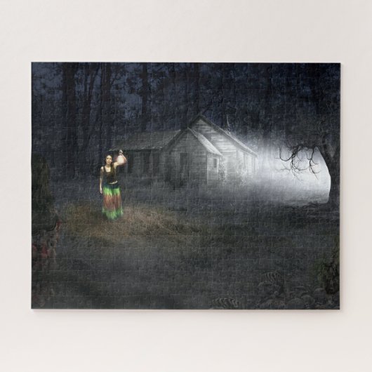 Puzzle Maison d'horreur d'Halloween (Horizontal)