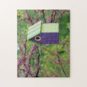 Puzzle Maison d'oiseau sur un arbre Redbud (Vertical)