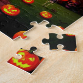 Puzzle Maison effrayante la nuit d'Halloween (Côté)