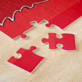Puzzle Maison éffrayante rouge (Côté)