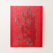Puzzle Maison éffrayante rouge (Vertical)