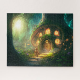 Puzzle Maison en bois de fantaisie pour enfants dans la f