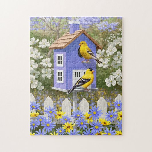 Puzzle Maison flower garden (Vertical)