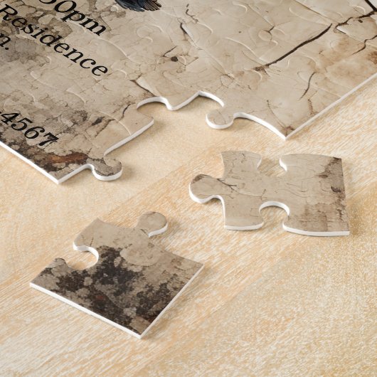 Puzzle Maison gothique dans le Globe des neiges Invitatio (Côté)