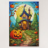 Puzzle Maison hantée | Bonne Halloween (Vertical)