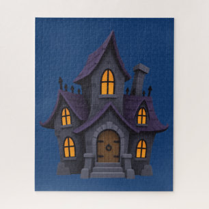 Puzzle Maison hantée mignonne dessin animé Halloween