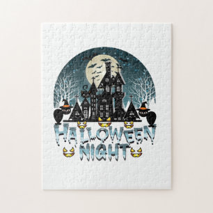 Puzzle Maison hantée, Soirée d'Halloween effrayante