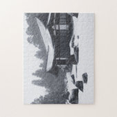 Puzzle Maison orientale à Woods recouverte de neige (Vertical)