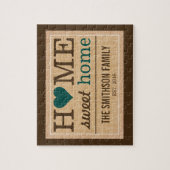 Puzzle Maison personnalisée Sweet Home Affiche de bienven (Vertical)