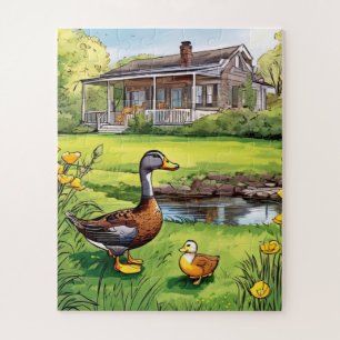 Puzzle Maison rustique pour enfants