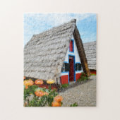 Puzzle Maison traditionnelle dans Santana, Madère (Vertical)