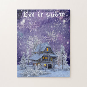 Puzzle Maison Vintage moderne de snowflics hiver