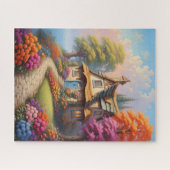 Puzzle maisonnette de charme imaginaire illustration jigs (Horizontal)