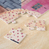 Puzzle Maisons Abstraites : Aquarelle Arrière - plan sans (Côté)